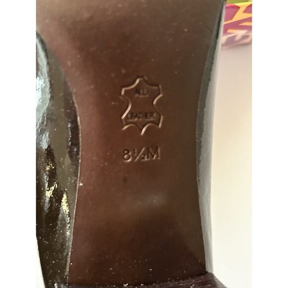 Tory Burch Two Inch Heels Dark Brow Parent Leather Size 8.5 Retails $325 - Picture 8 of 10